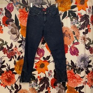 Forever 21 Skinny Acid Washed Jeans